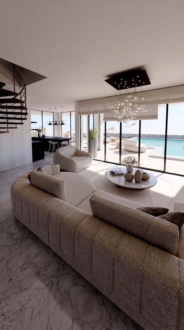 Mid-century living room