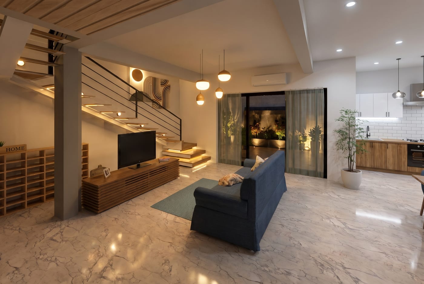 Mid-century living room