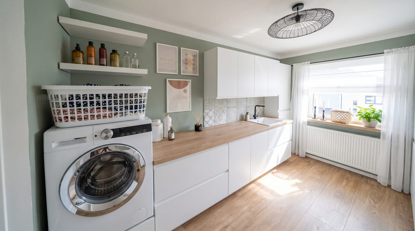 Contemporary laundry room