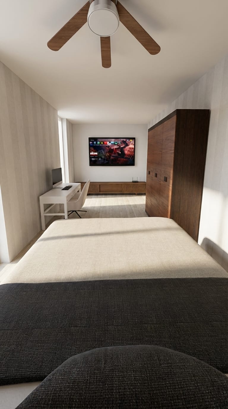 Mid-century bedroom