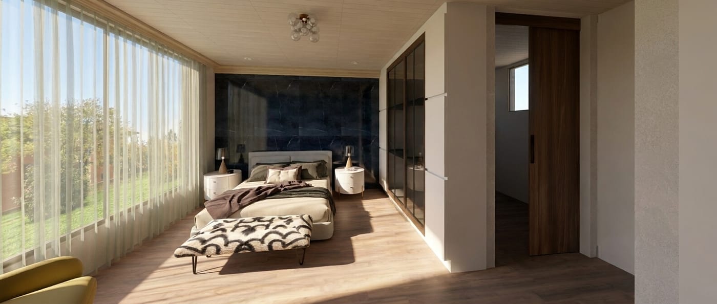 Mid-century bedroom