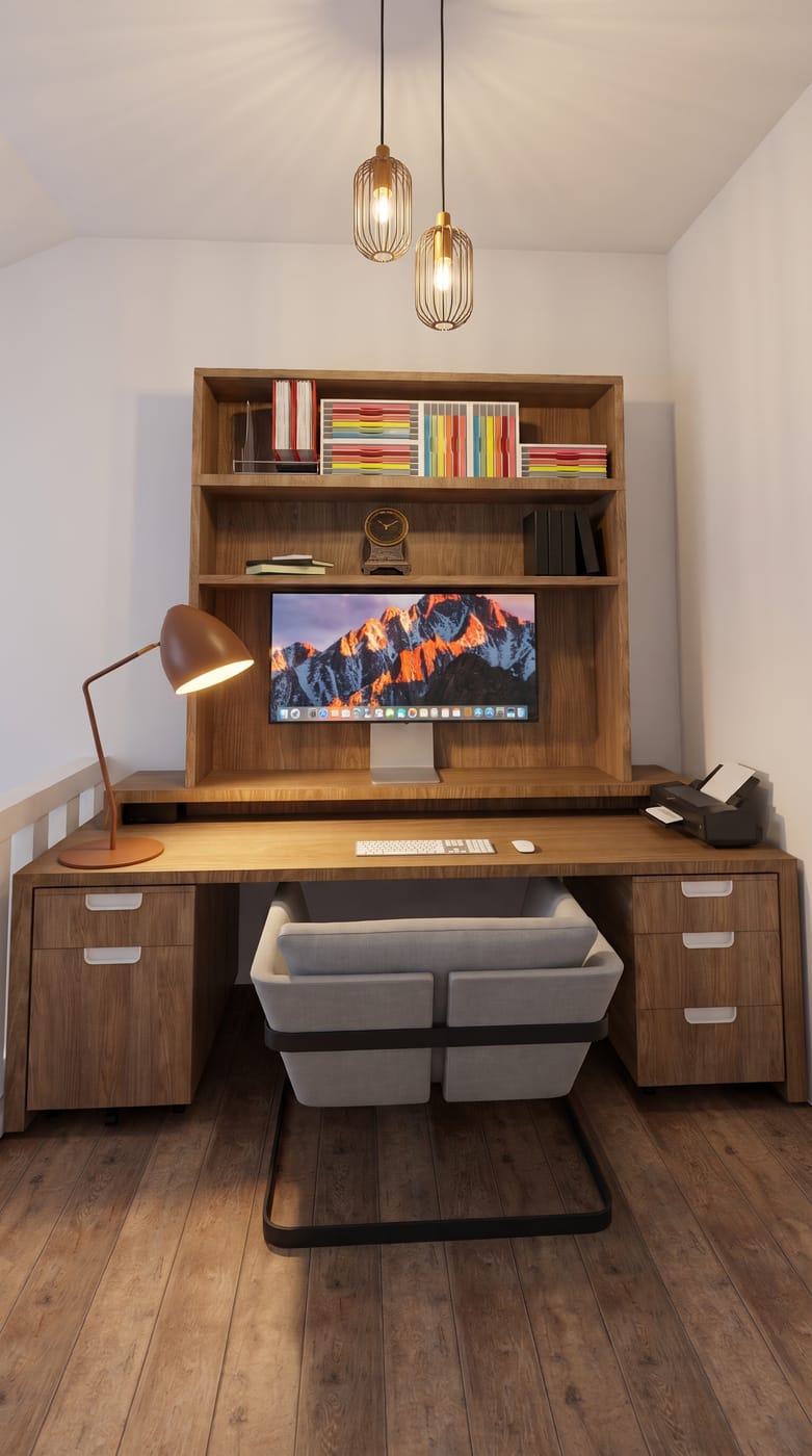 Mid-century home office