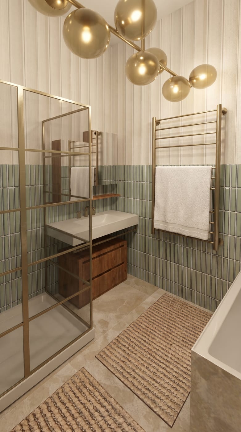 Mid-century bathroom