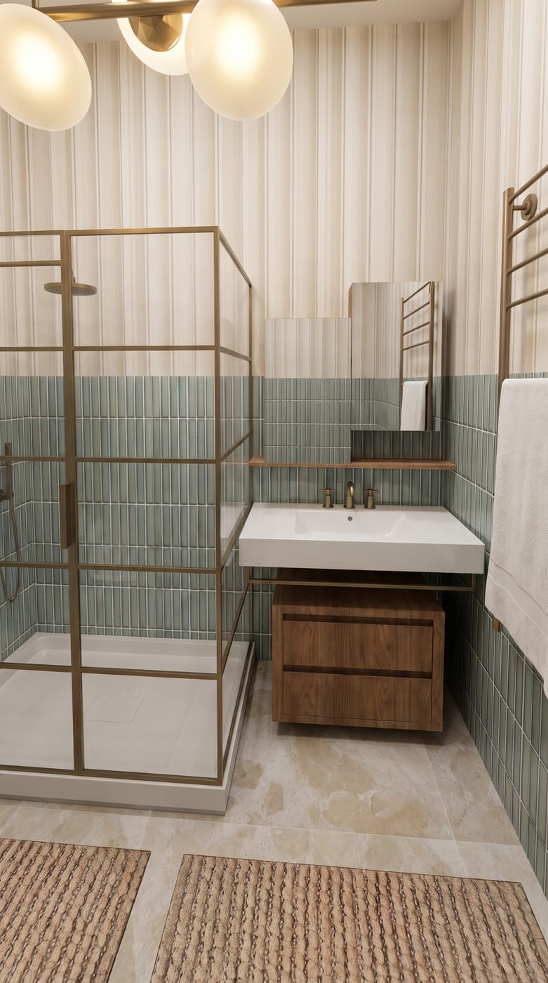 Mid-century bathroom