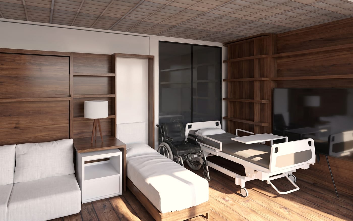 Mid-century bedroom