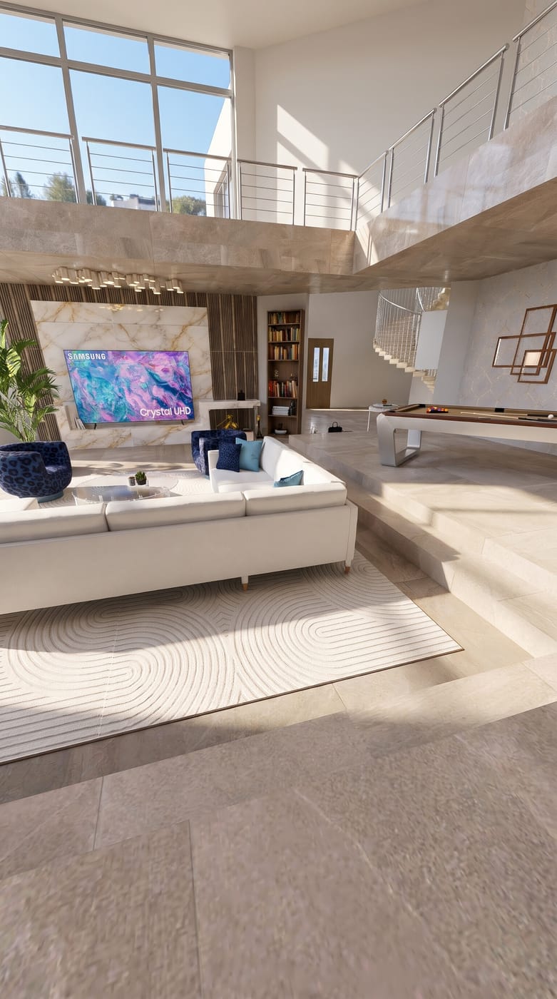 Mid-century living room