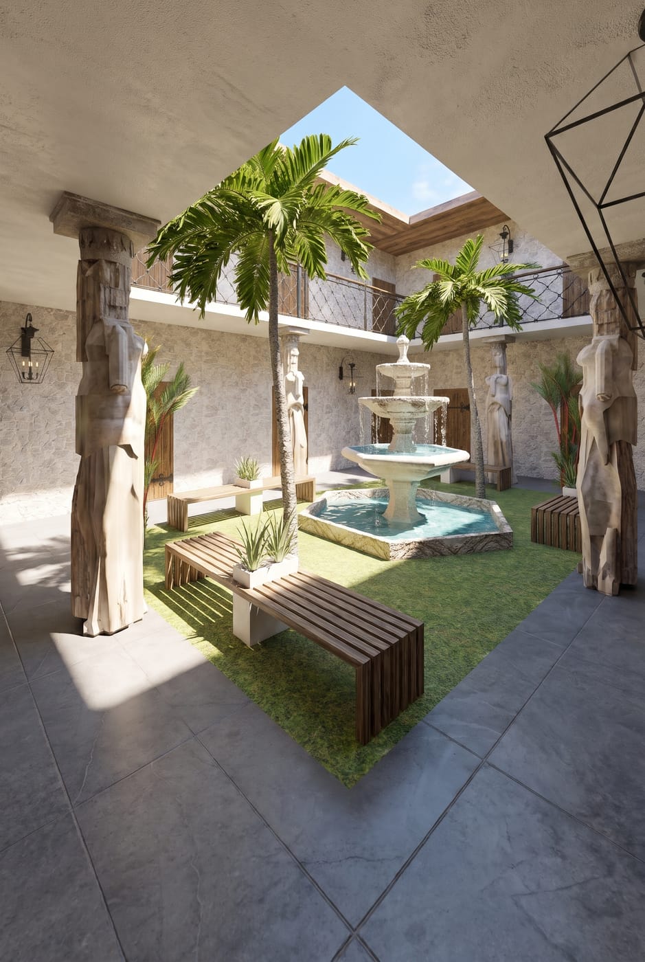 Mediterranean outdoor space
