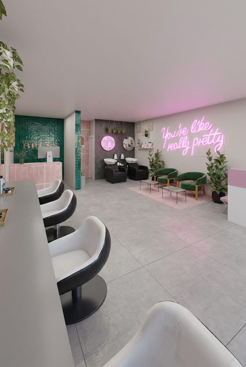 Contemporary salon