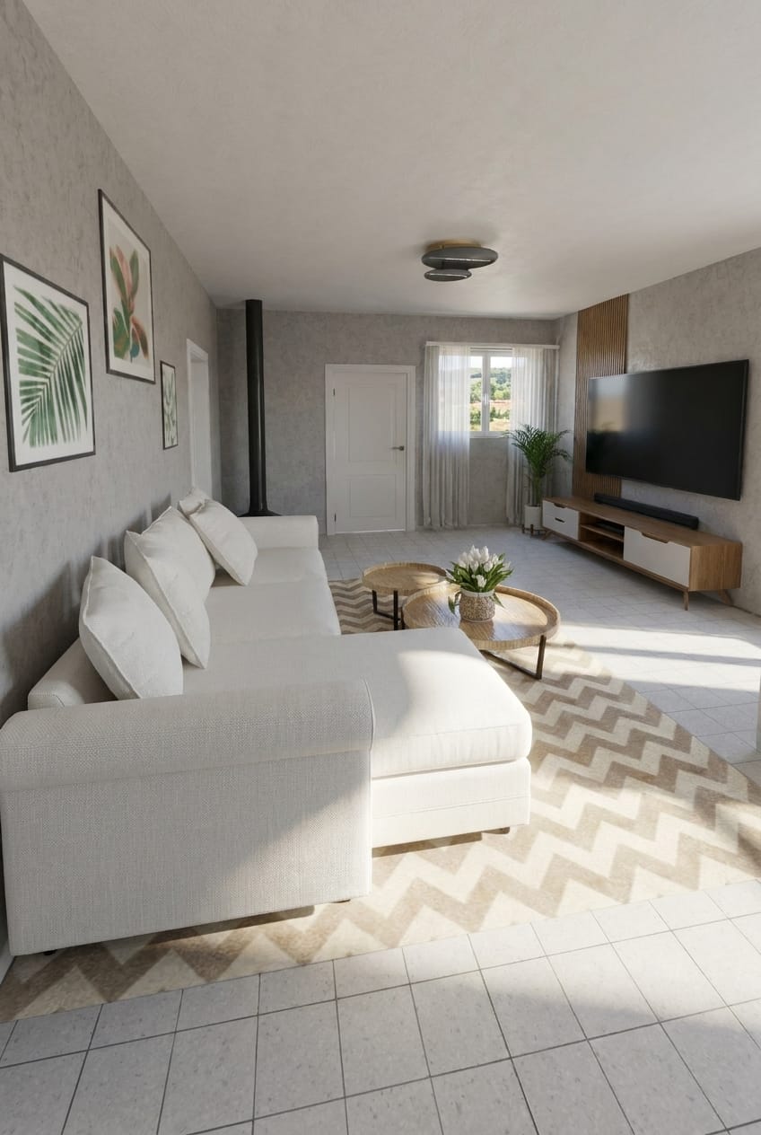 Mid-century living room