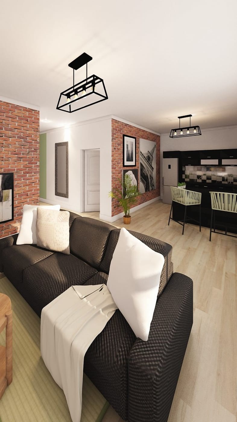 Industrial living room