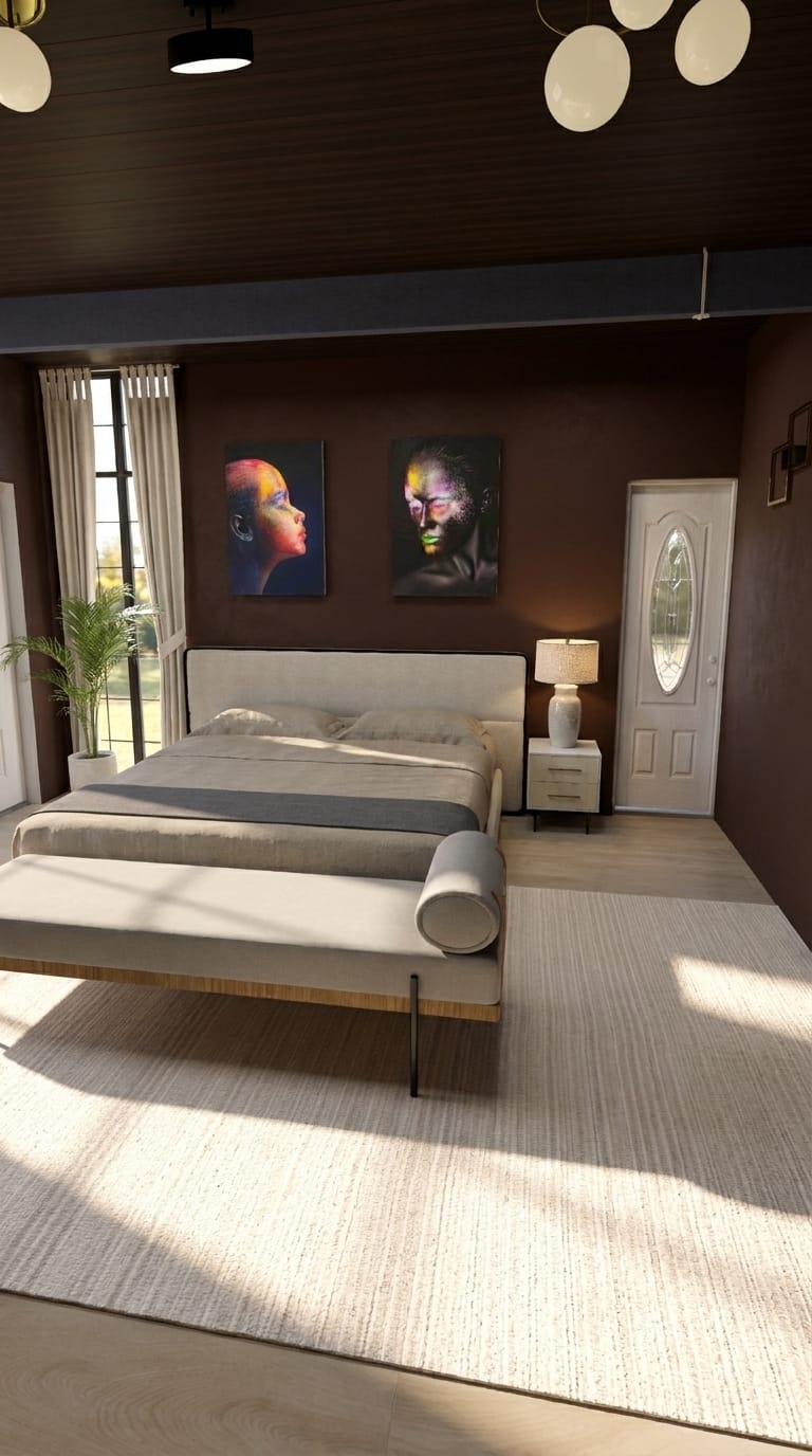 Mid-century bedroom