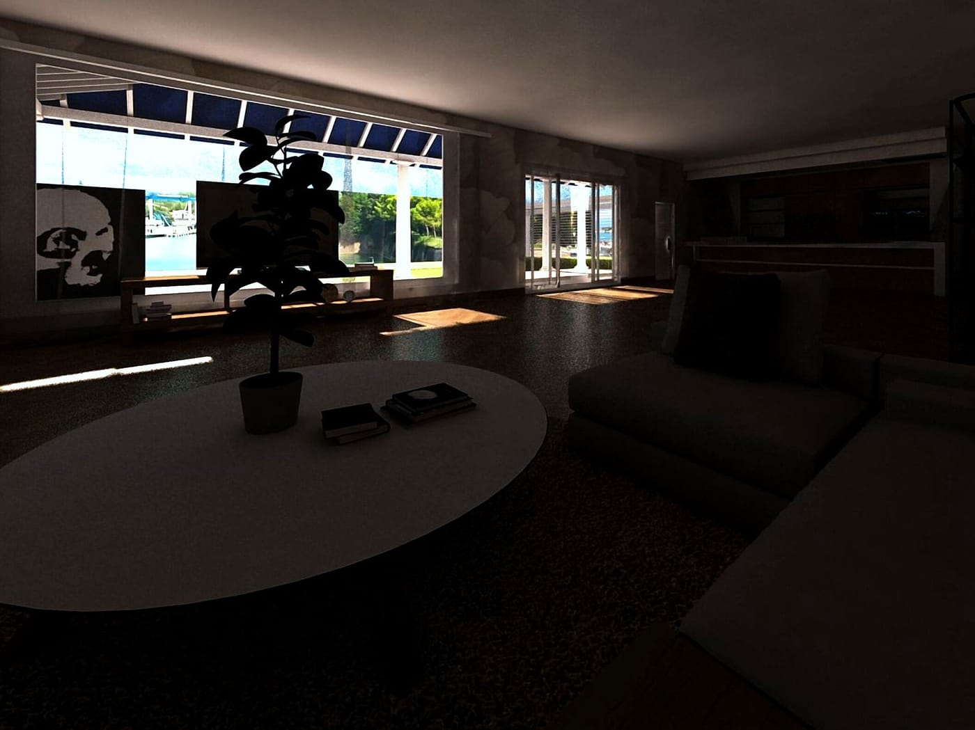 Mid-century living room