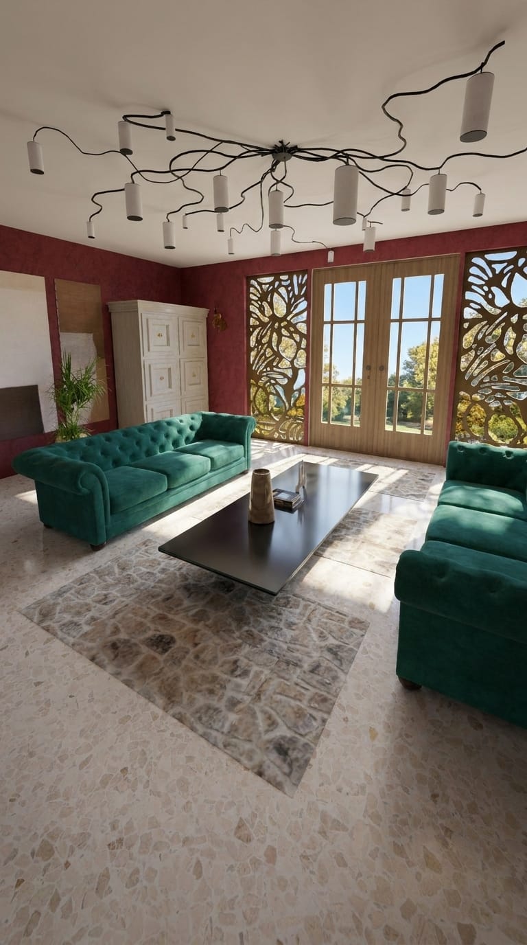 Mid-century living room