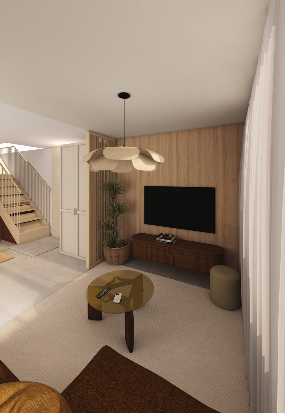 Mid-century living room