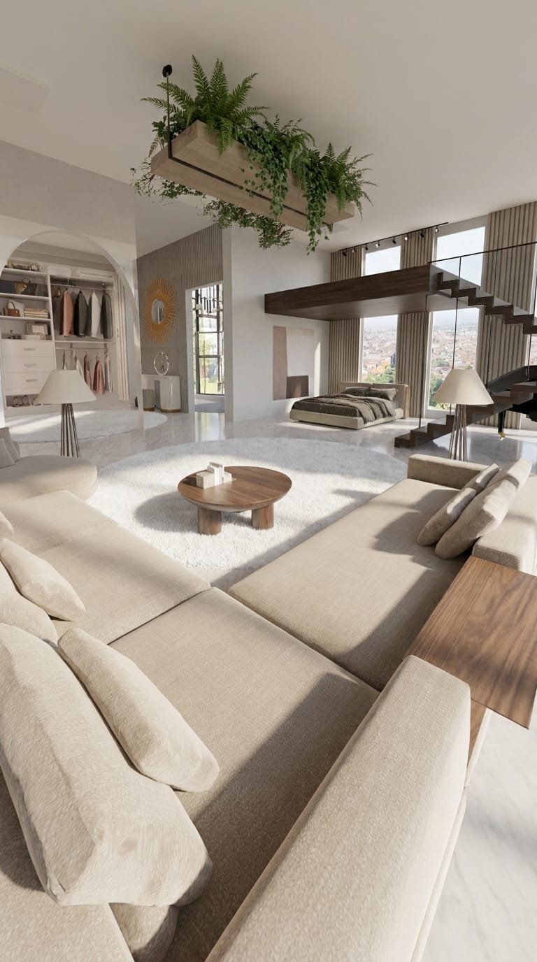 Mid-century living room