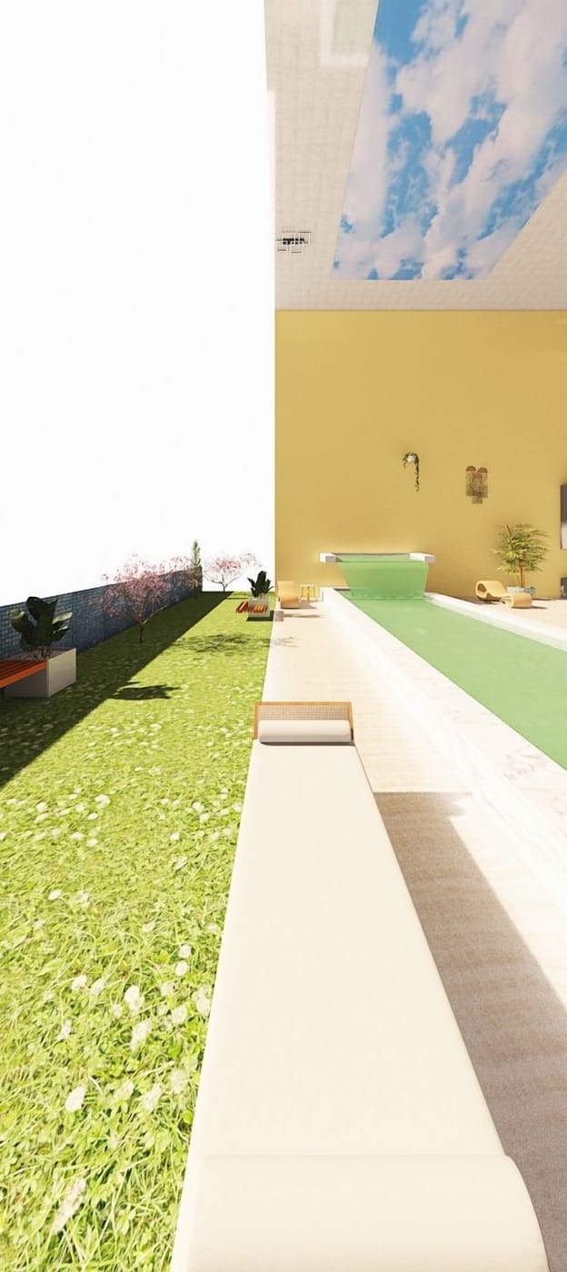 Modern outdoor space