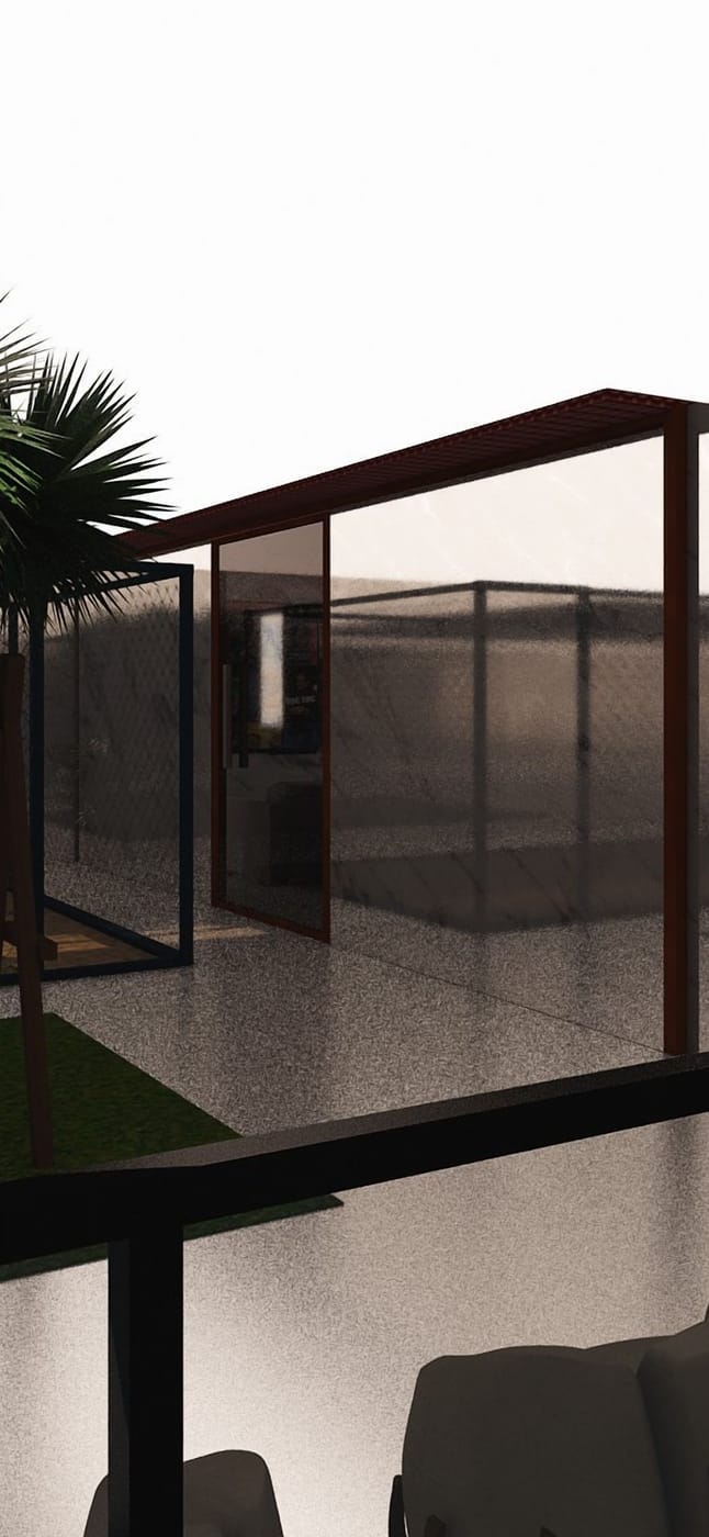 Modern outdoor space