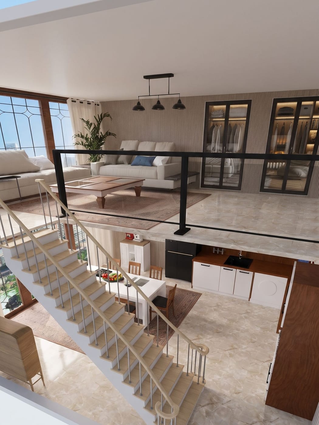 Mid-century living room