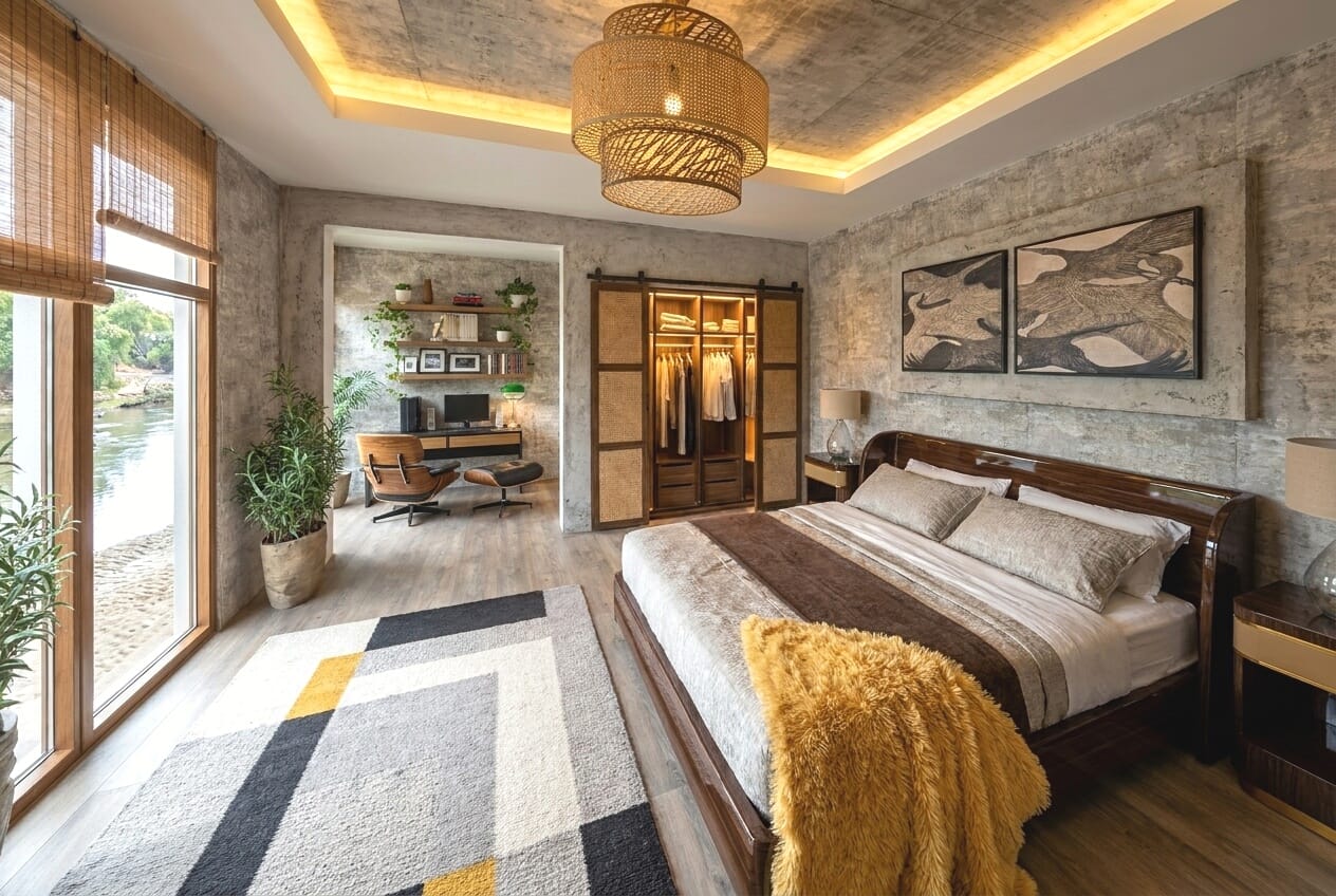 Mid-century bedroom