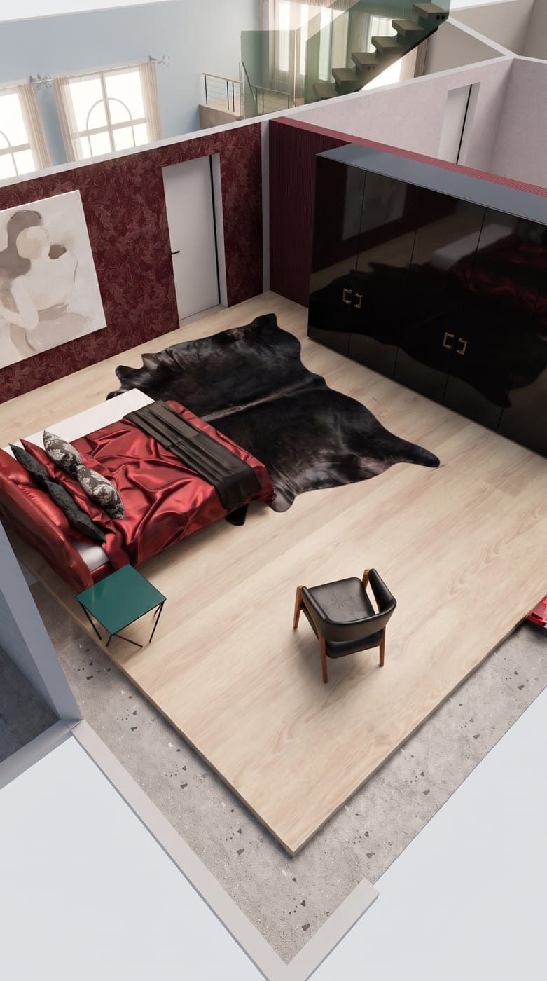 Mid-century bedroom