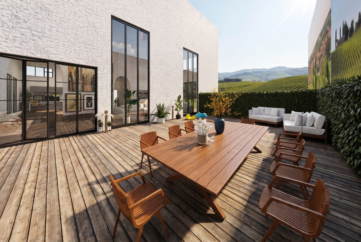 Modern outdoor space