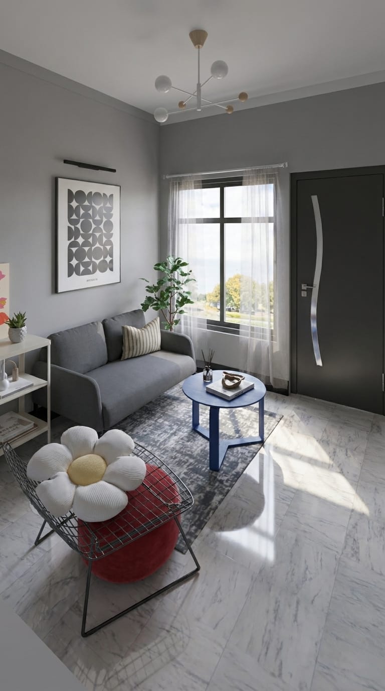 Mid-century living room