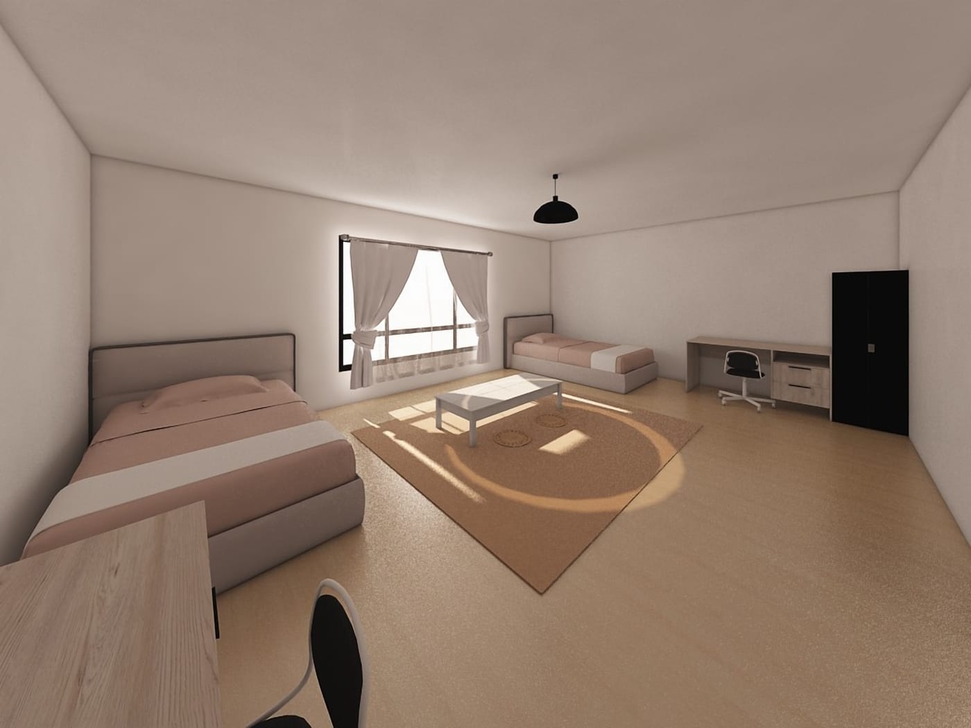 Mid-century bedroom