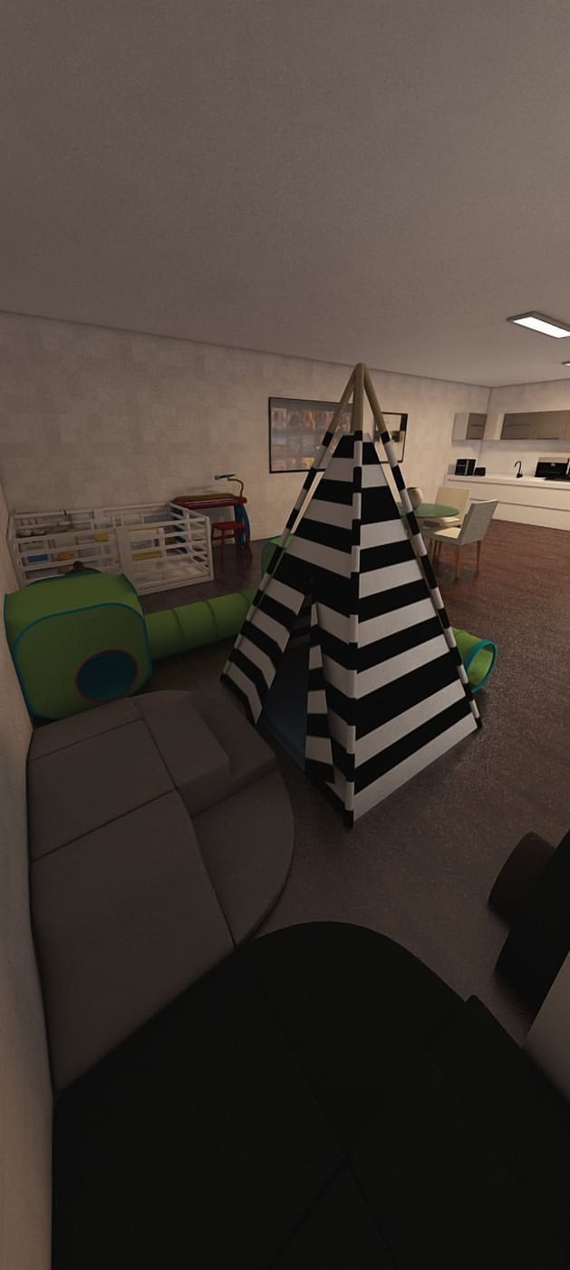 Mid-century living room