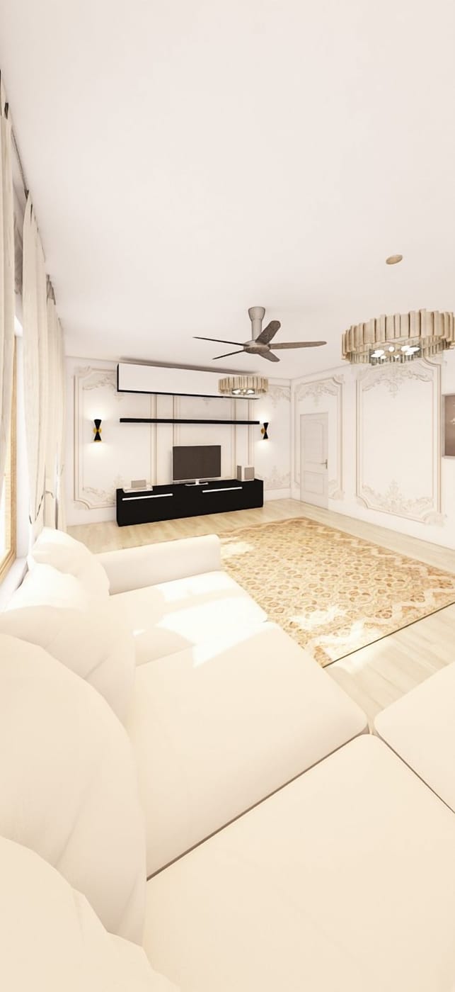 Neoclassical living room
