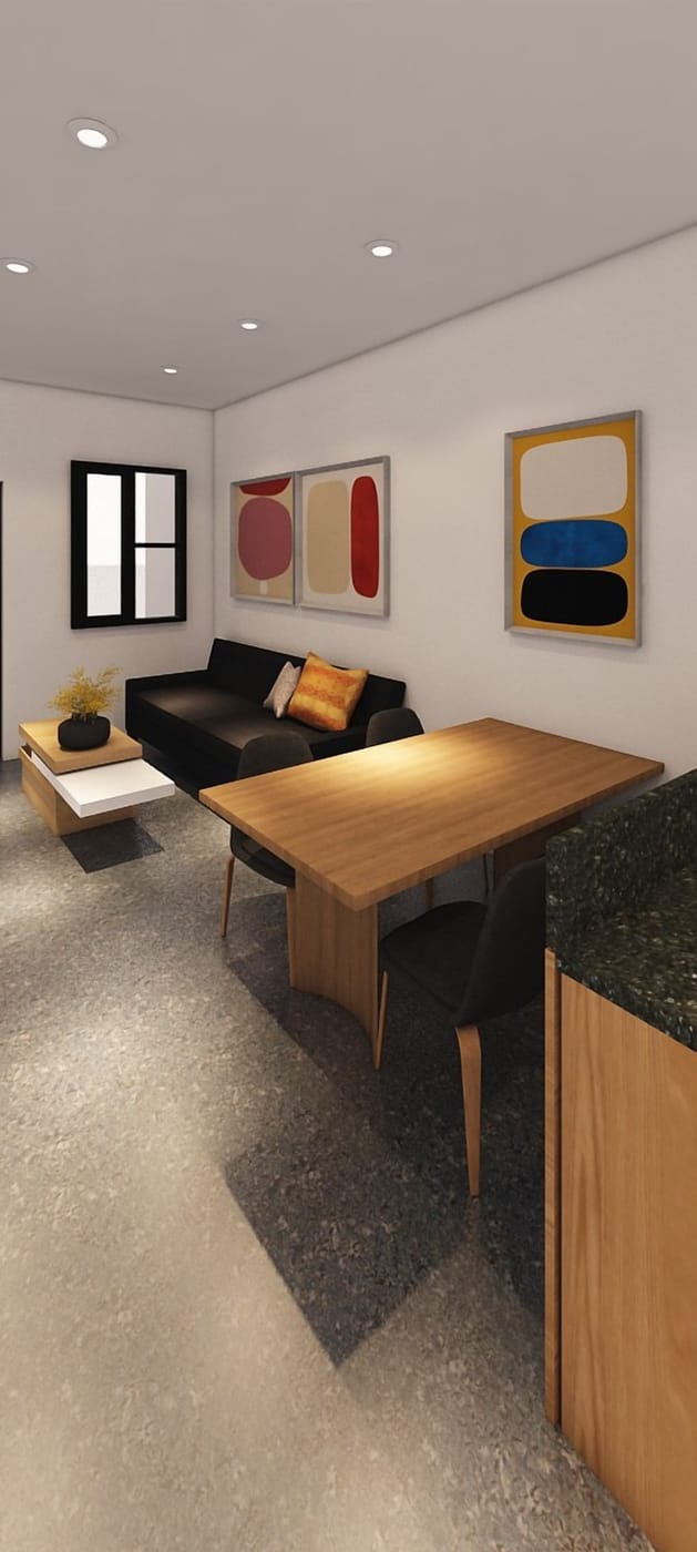 Mid-century living room