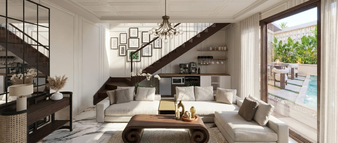 Mid-century living room