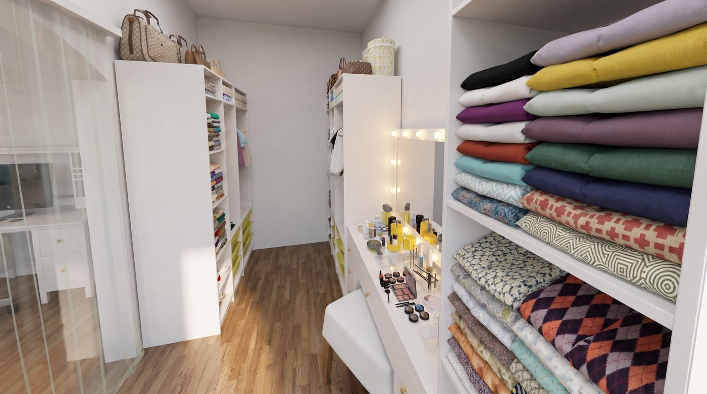 Contemporary closet