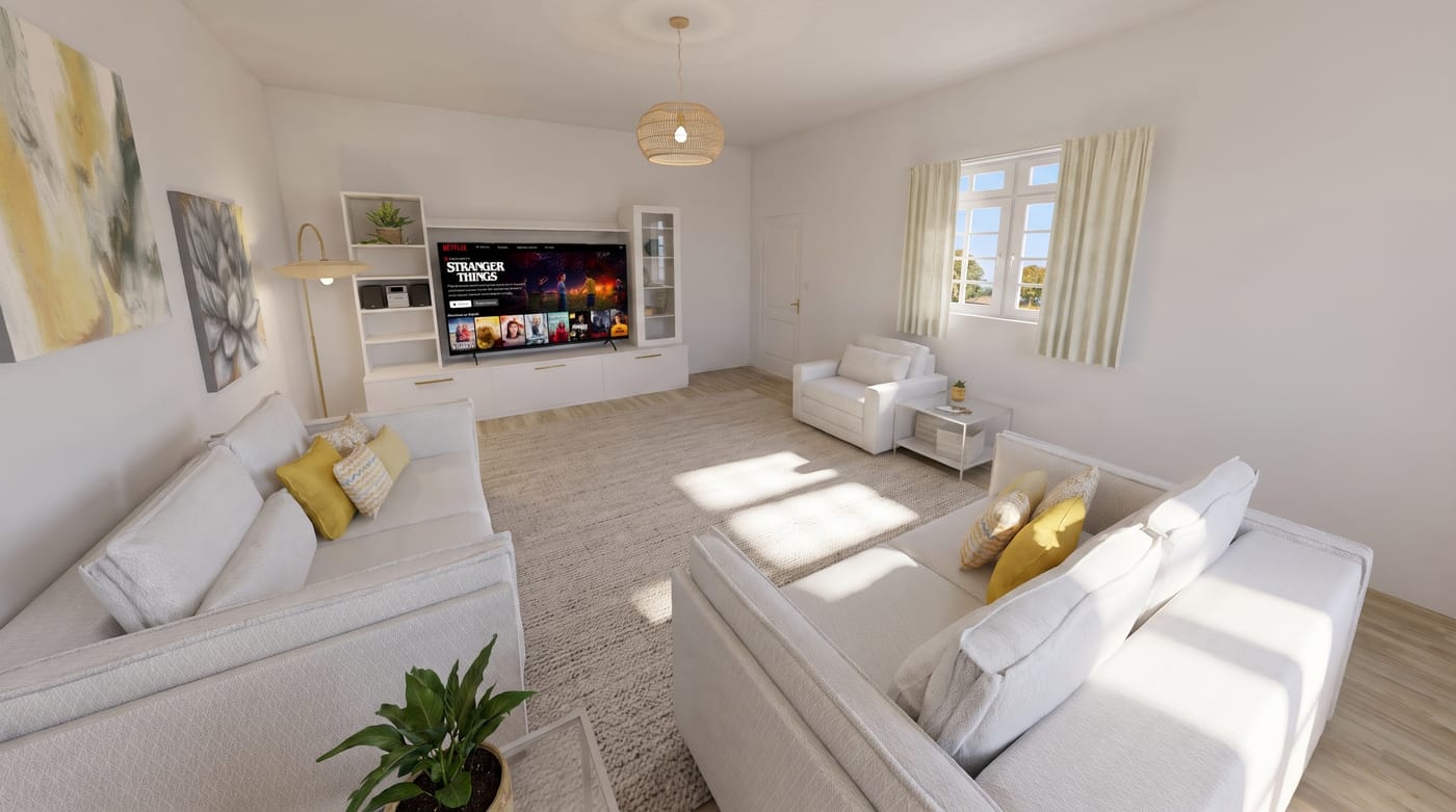 Mid-century living room