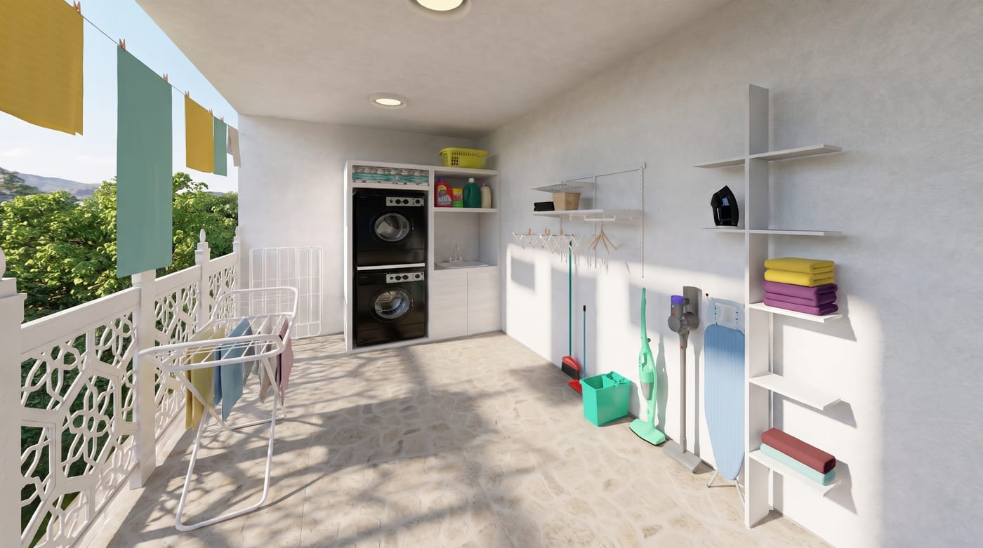Landscape Coastal laundry room
