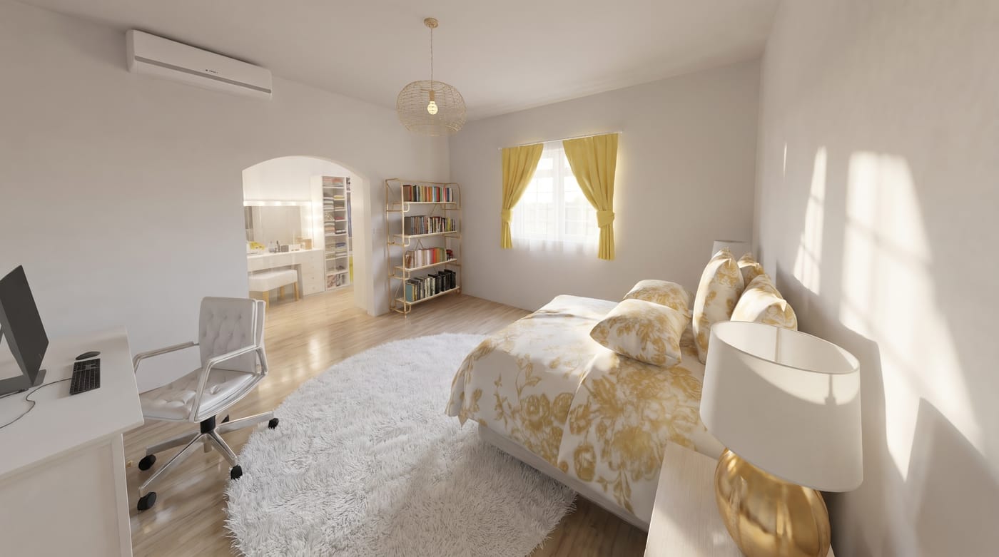Contemporary bedroom