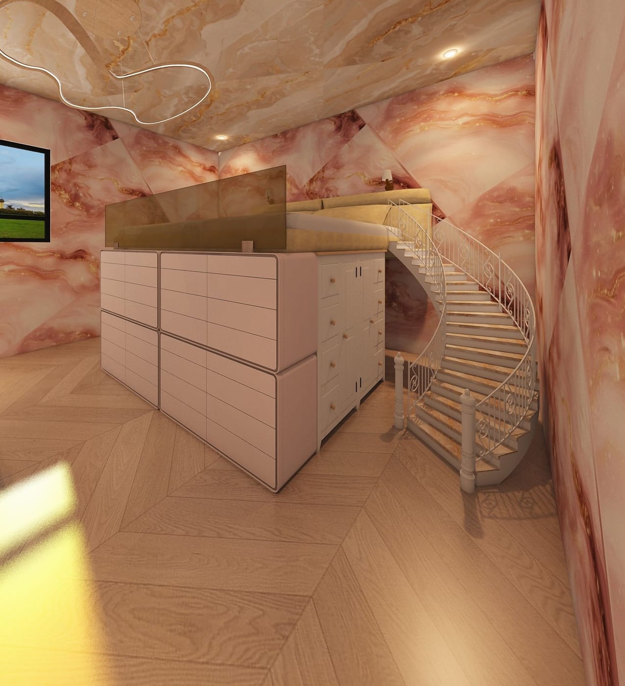 Contemporary bedroom