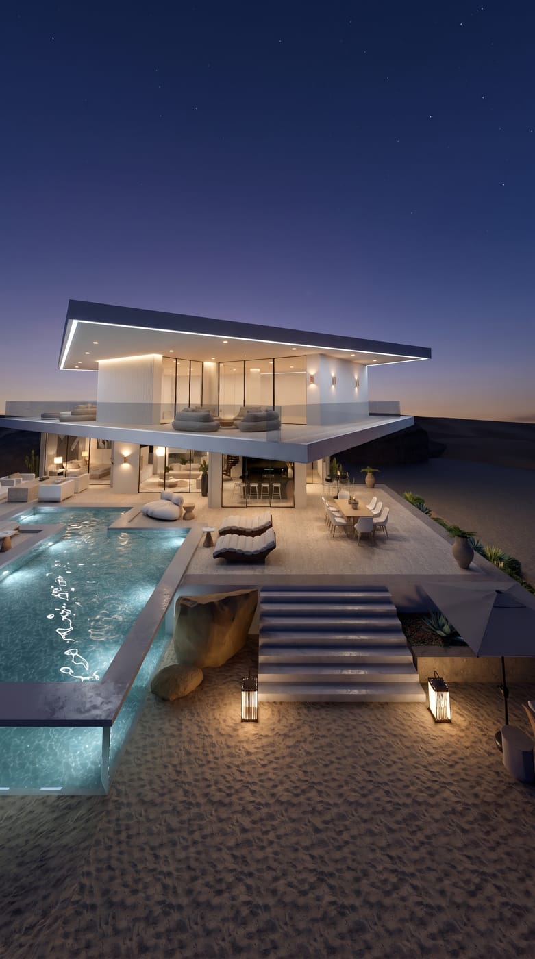 Contemporary outdoor space
