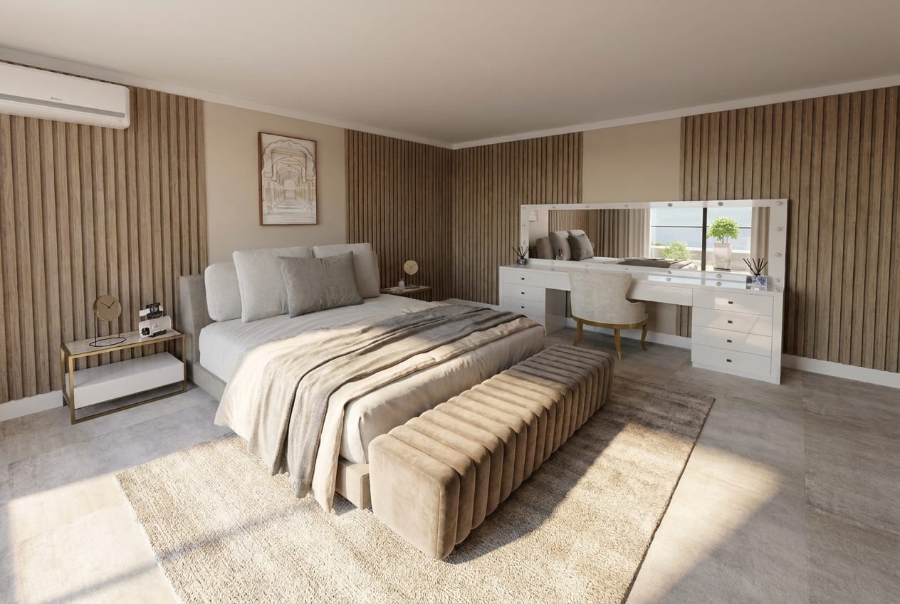 Mid-century bedroom