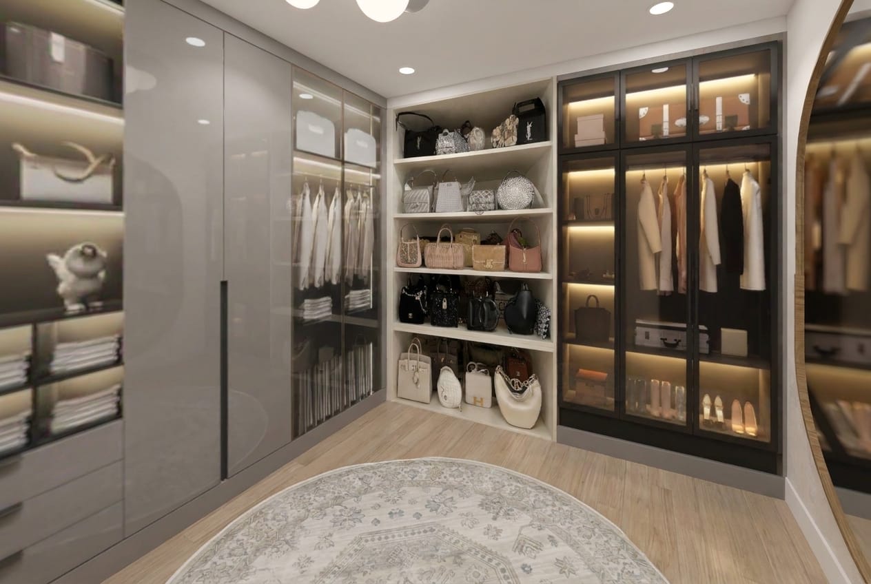 Mid-century closet