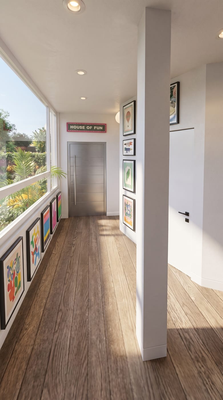 Mid-century hall