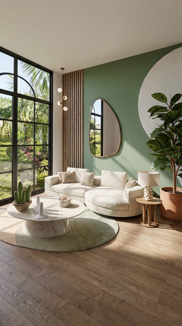 Mid-century living room