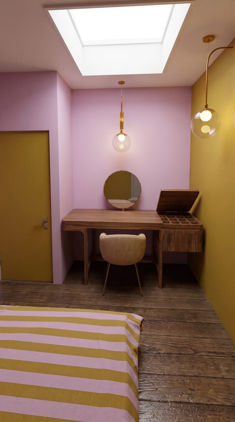 Mid-century bedroom