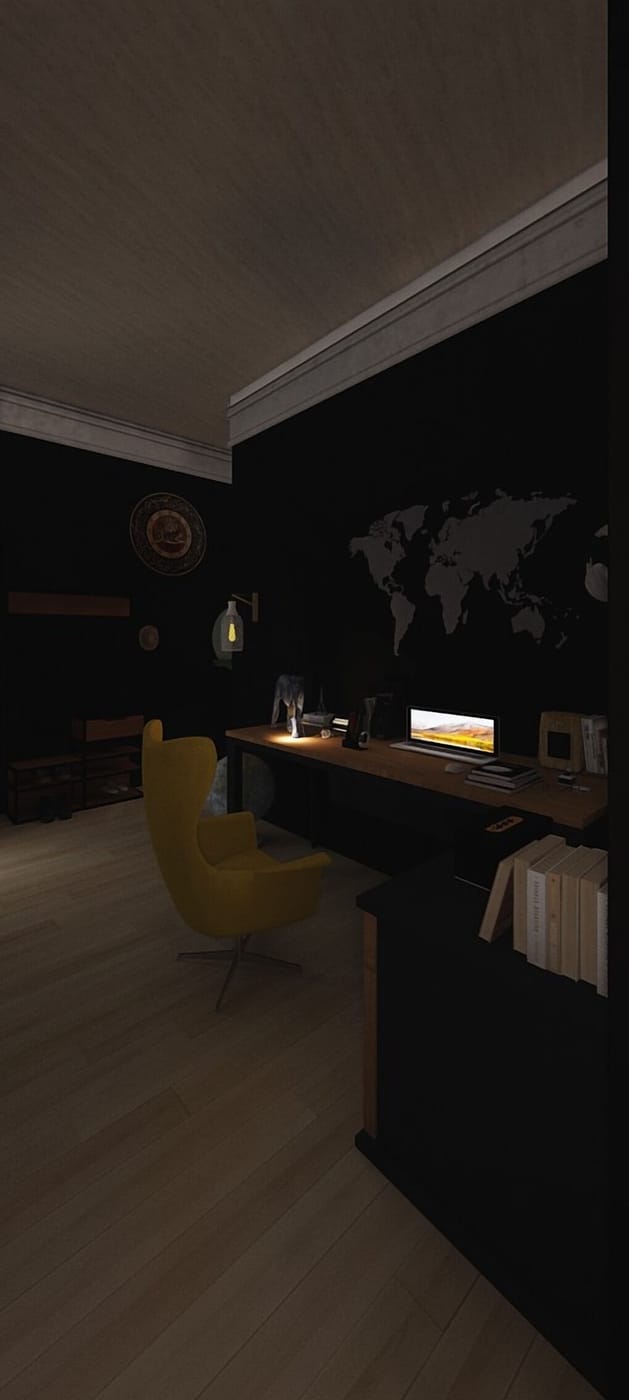Mid-century home office