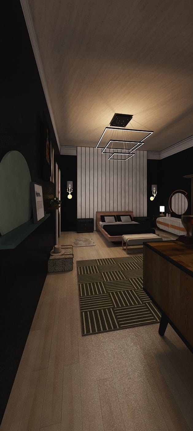 Mid-century bedroom