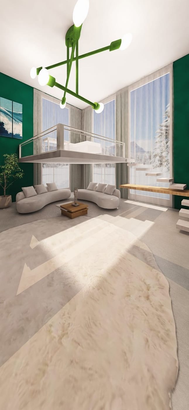 Mid-century living room