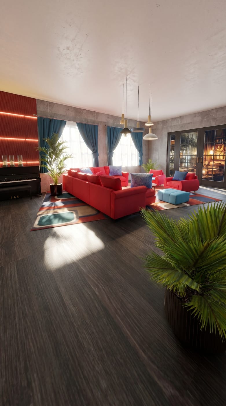 Industrial living room