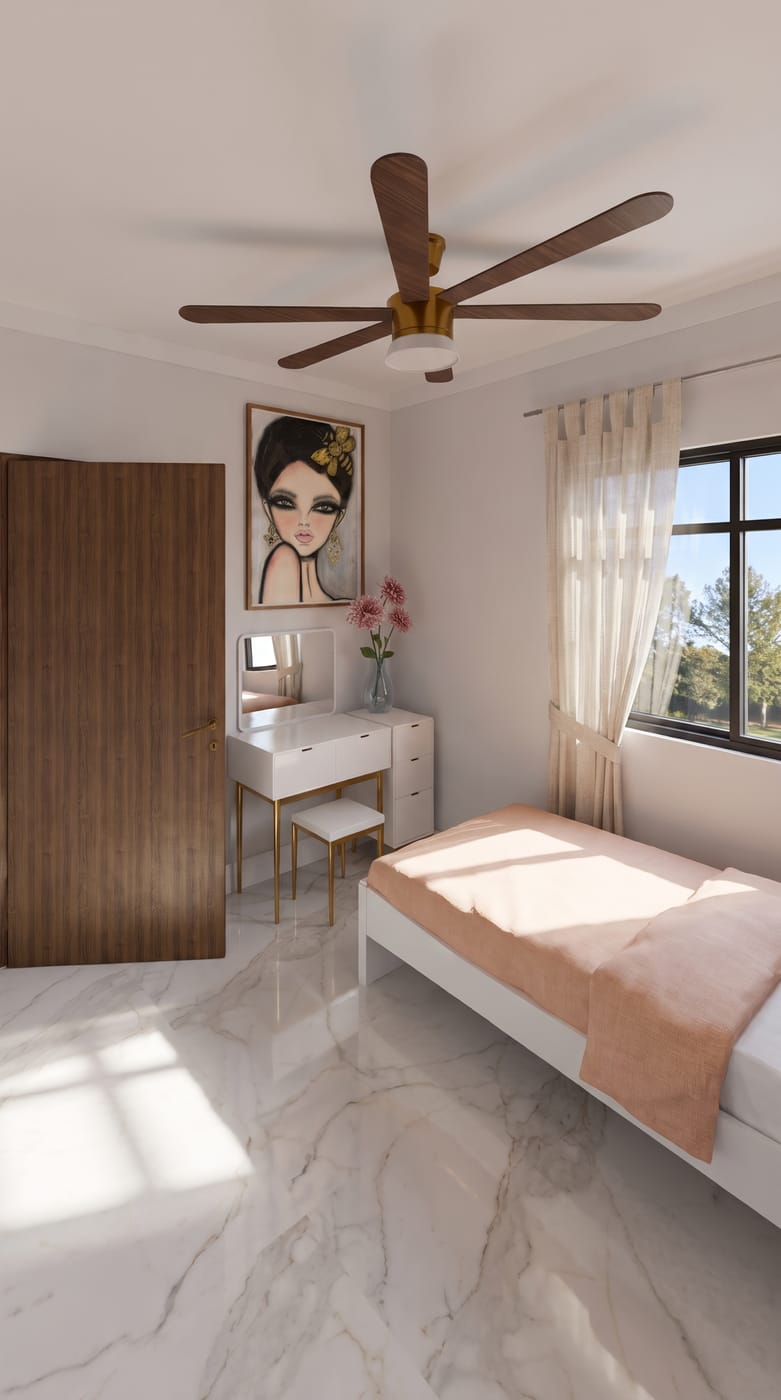 Mid-century bedroom