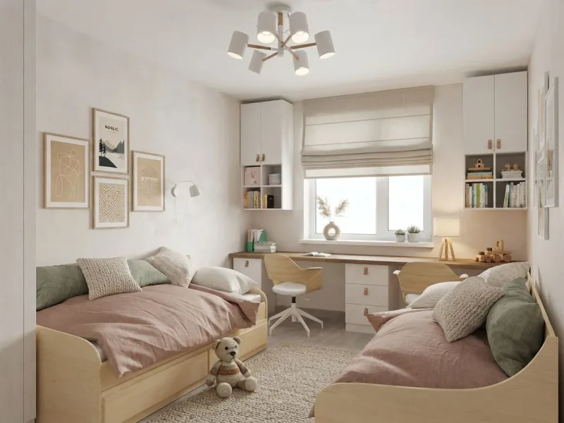 AI-generated image: Kids room, redesigned